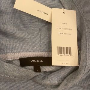 NWT Vince Men’s cotton cashmere pullover hoodie